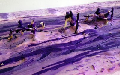 Purple slide, model people things